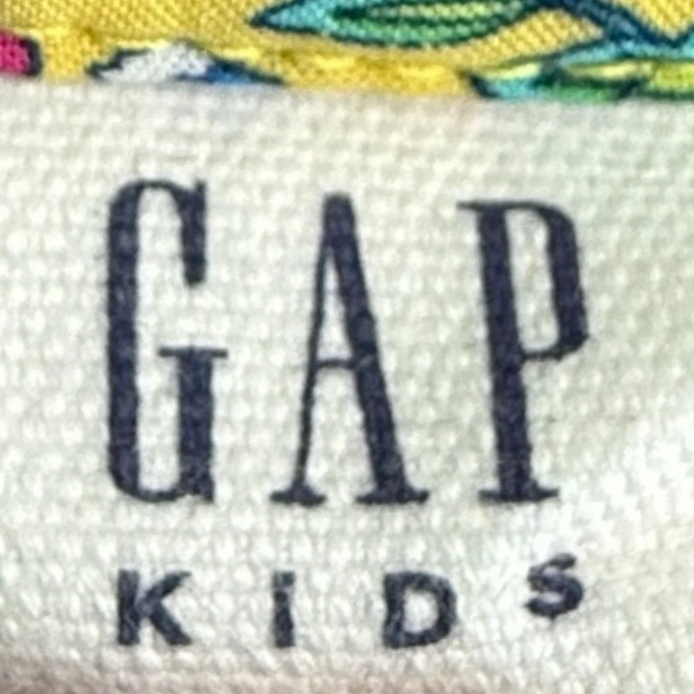 Gap Kids Girls Yellow Floral Sundress Size 10‎ Summer Casual Dress Cotton Retro